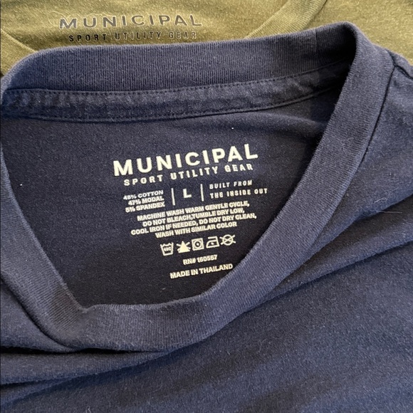 Municipal cotton/modal performance tees- Mens Large (x6) - Picture 3 of 9